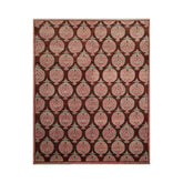 Multi Size Hand Knotted Tibetan 100% Wool Michaelian & Kohlberg Traditional Oriental Area Rug Brown, Raspberry Color